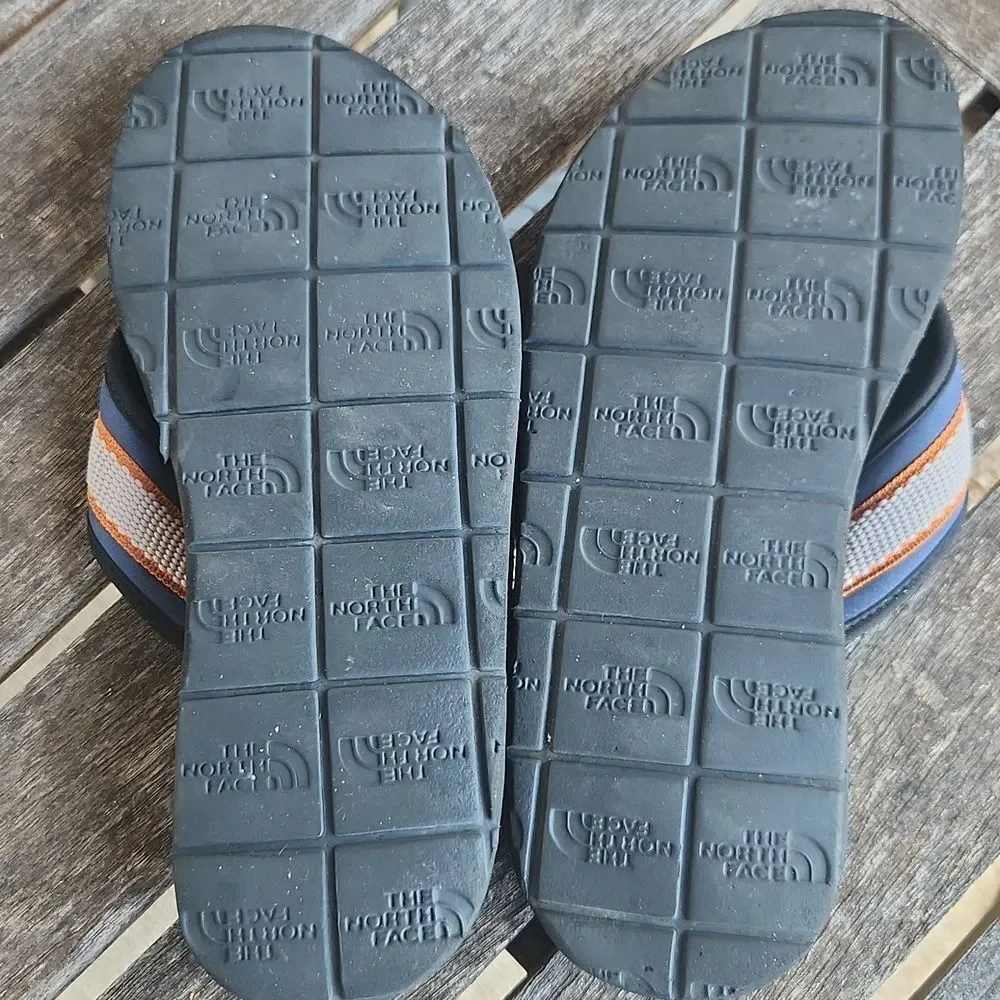The North Face Blue and Gray Sandals Flip Flops 10